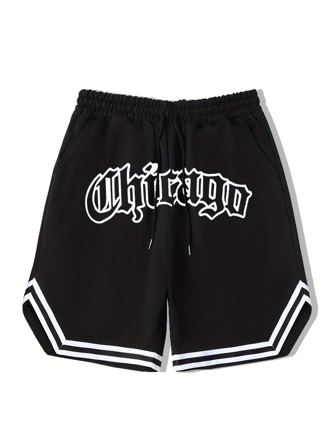 LA 58 Stripe Comfy Shorts Men's Elastic Waist Drawstring S