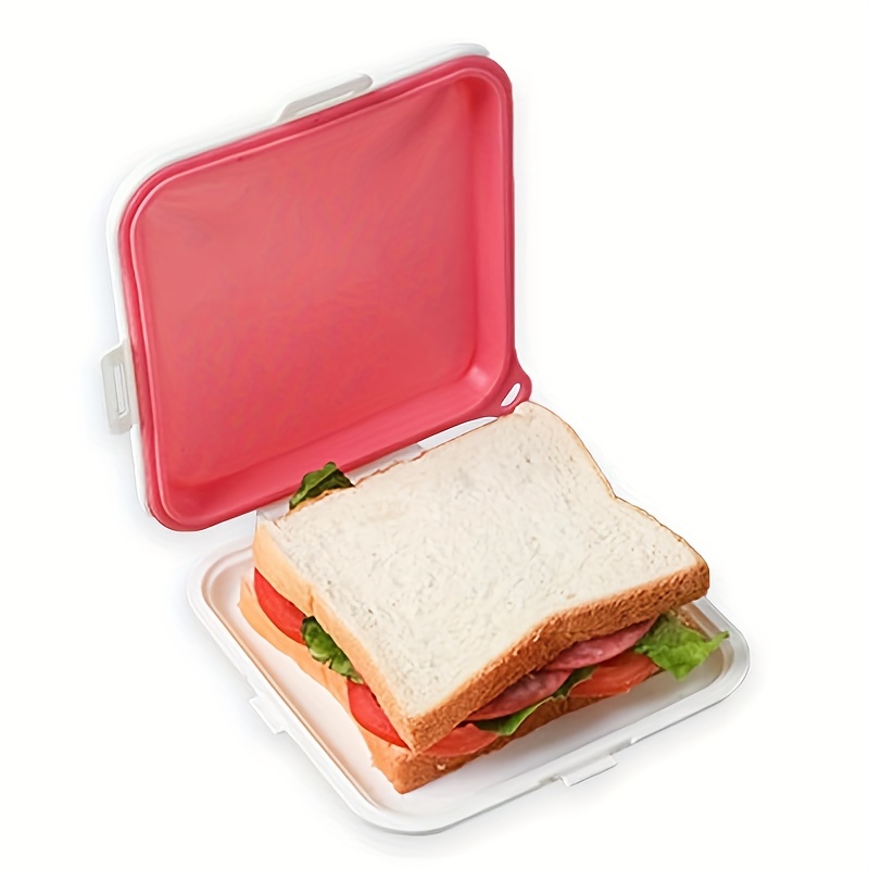 Freezer Containers for Food Glass Sandwich Containers Sandwich Box Food  Storage Shape Holder For Lunch Boxes Bread Sandwich For Kids Adults Prep  Microwave Dishwasher Container Home 