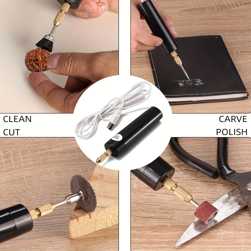 Mini Electric Drill Set 5V Small Jewelry Drill Kit Precise USB Resin Drill  US ☆