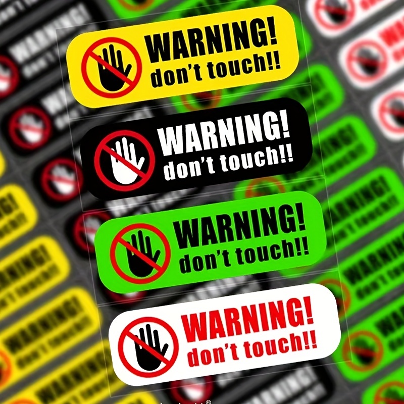 Do Not Touch Safety Warning Car Head Door Body Glass Window - Temu