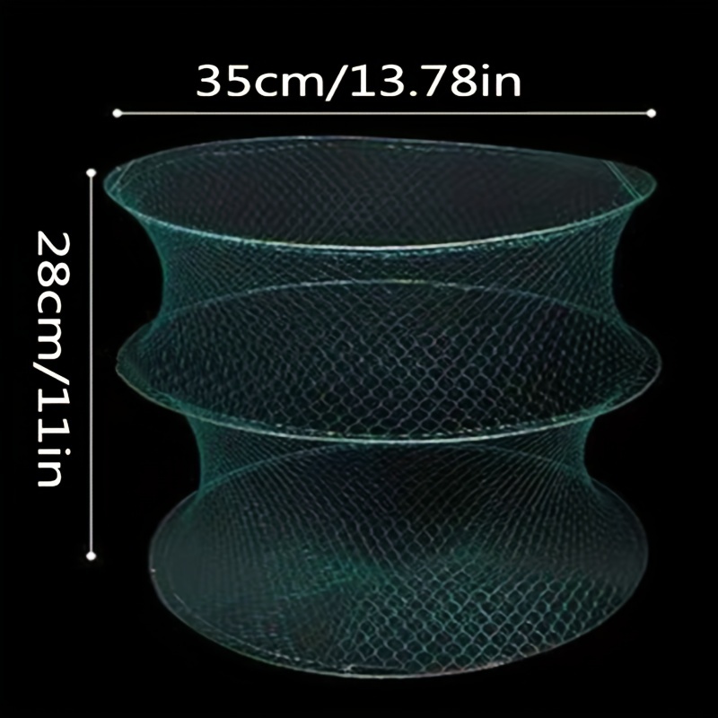 2Pcs Professional Fish Traps Portable Crawfish Trap Folding Lobster Trap  Fishing Accessory