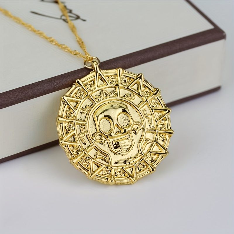 Coin pendant on sale necklace men