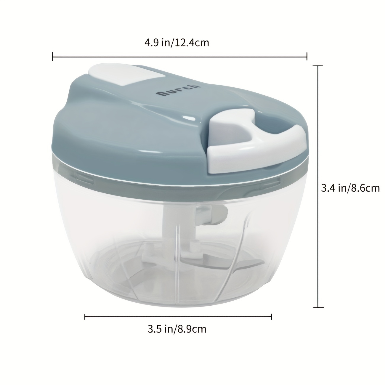 500ml Manual Food Chopper Vegetable Cutter, Portable Hand-pulled
