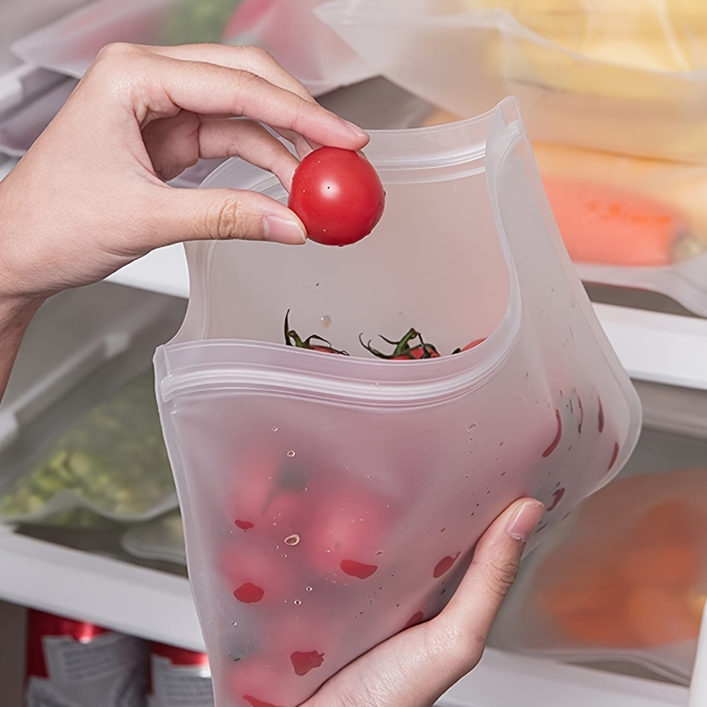 Reusable Food Silicone Storage Bags: Keep Your Lunches Safe - Temu