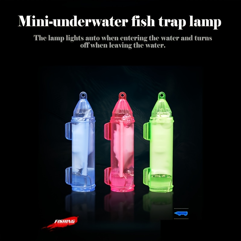 Colorful Mini Fishing Lure Light Led Deep Drop Underwater Diamond
