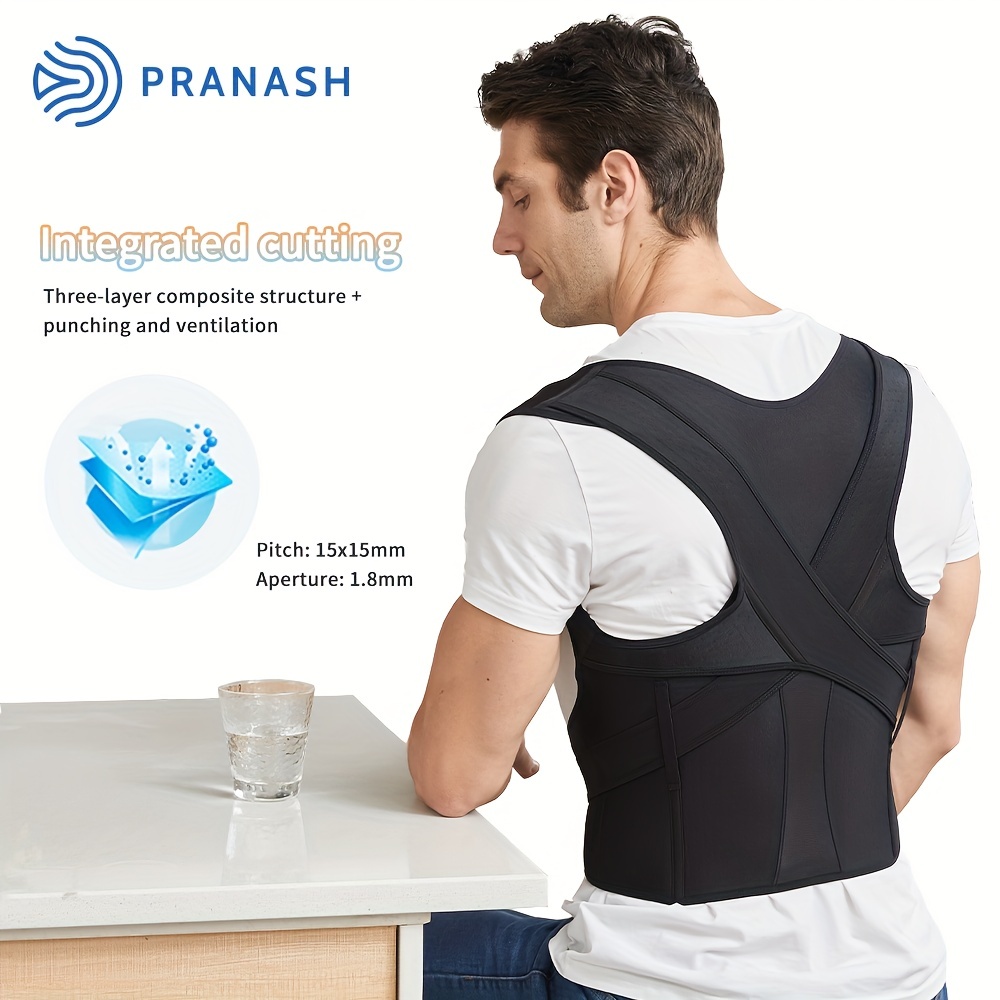 Posture Corrector For Men And Women - Adjustable Upper Back Brace