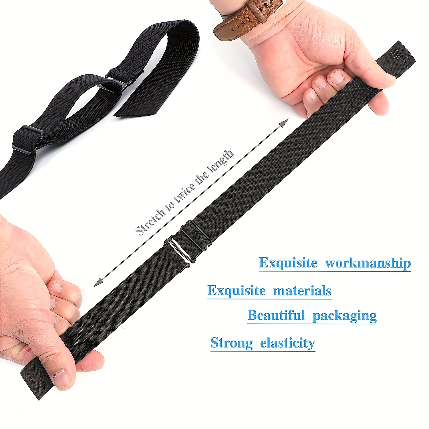 10PCS Adjustable Elastic Band For Wigs Anti-Slip Wig Straps
