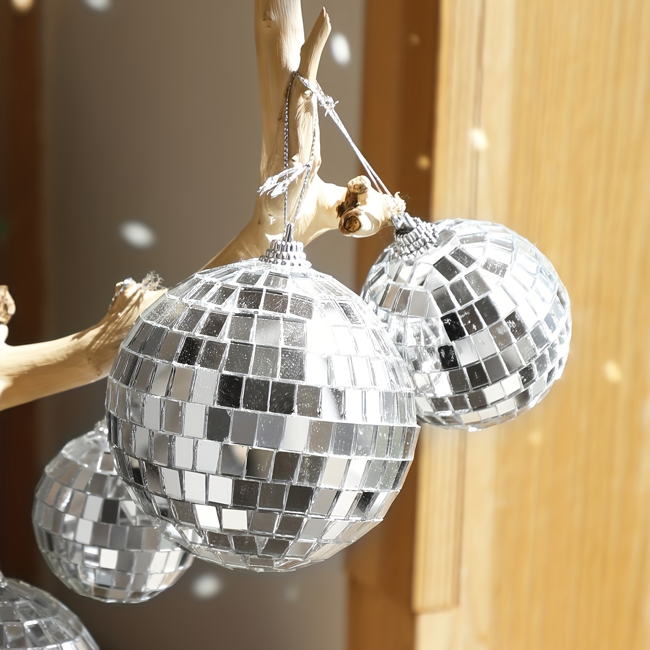 5 Pièces Boule Disco Miroir Bohème Décoration Boule - Temu Belgium