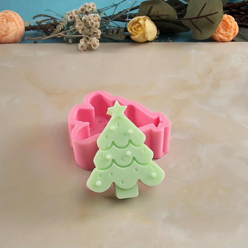 1pc Moldes Silicona Árboles Navidad Jabón Velas Moldes - Temu Chile