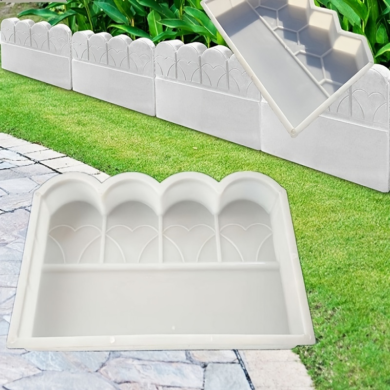 1pc Moldes Plástico Pared Hormigón Yeso Jardín Casa Pared - Temu