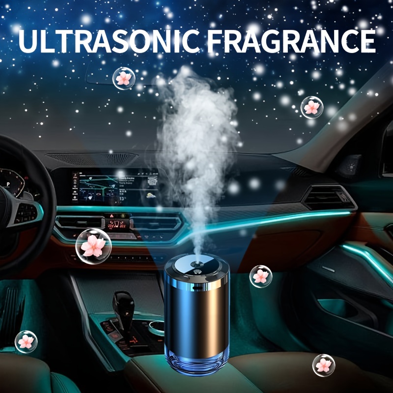 Car Air Humidifier Purifier Aroma Diffuser Essential Oil Aromatherapy  Ioniser