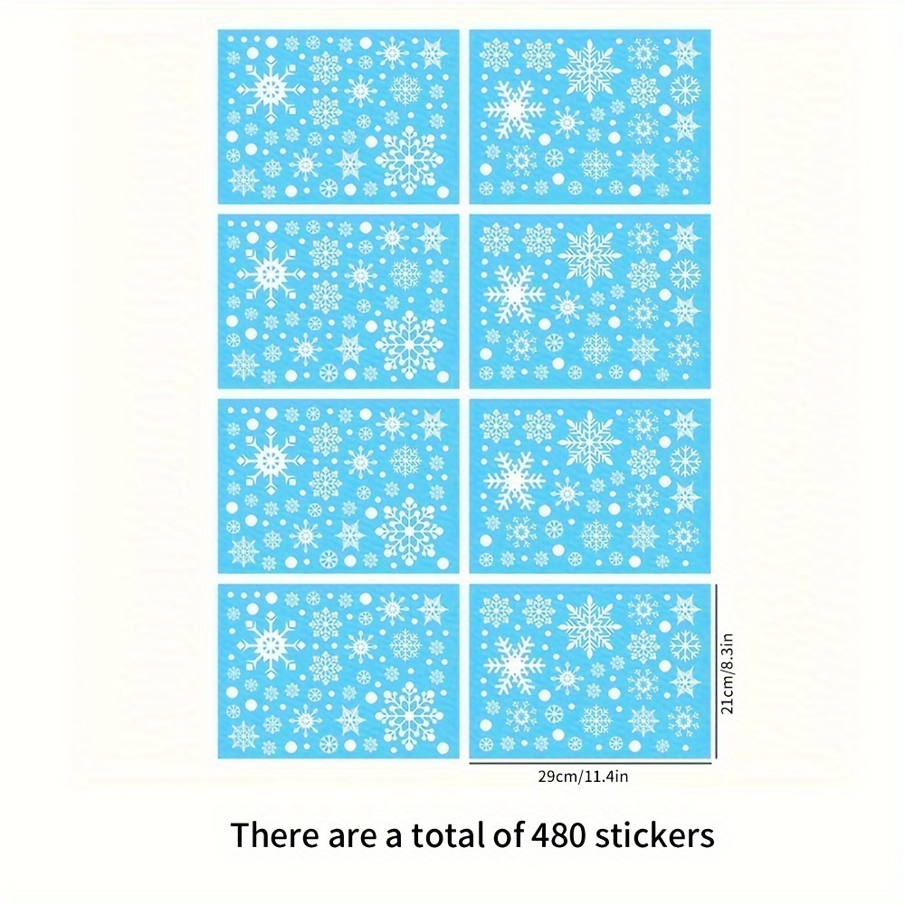 Christmas Window Stickers White Snowflake Glass Stickers Can - Temu