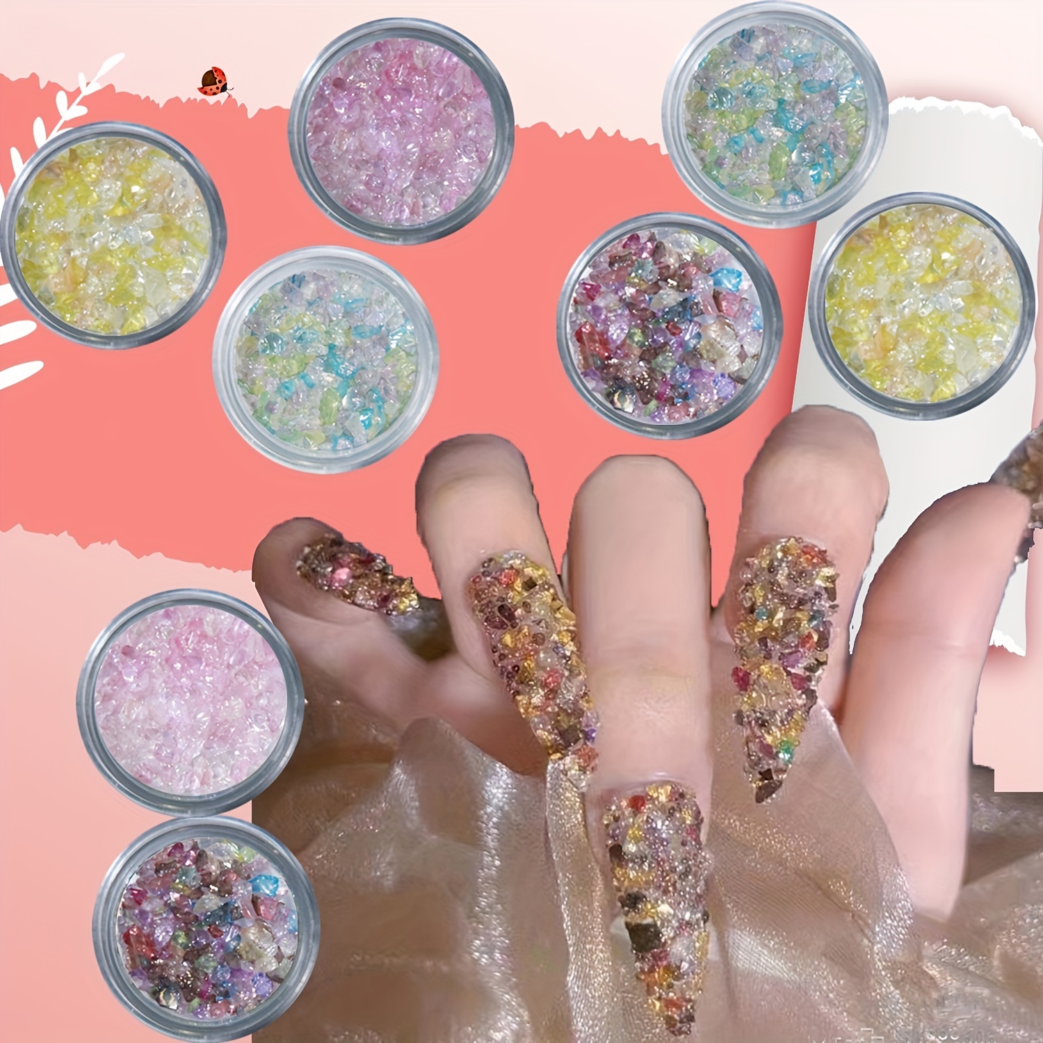 Polvere Micro Glitter per decorazione unghie
