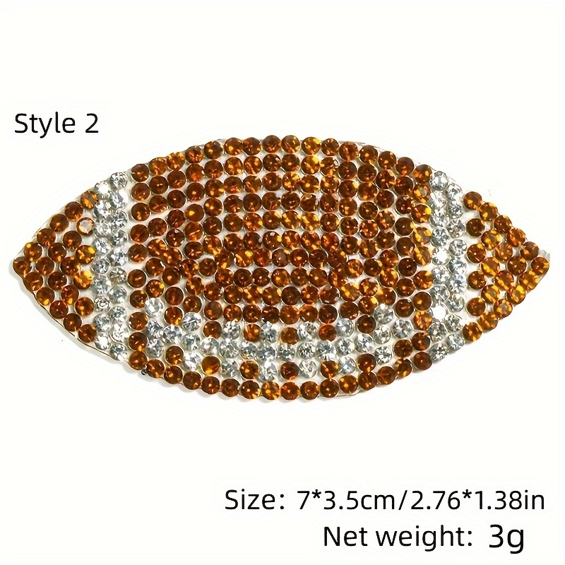 Rhinestone Garments Stickers Clothing Patches - Iron On Applique Patches  1pcs