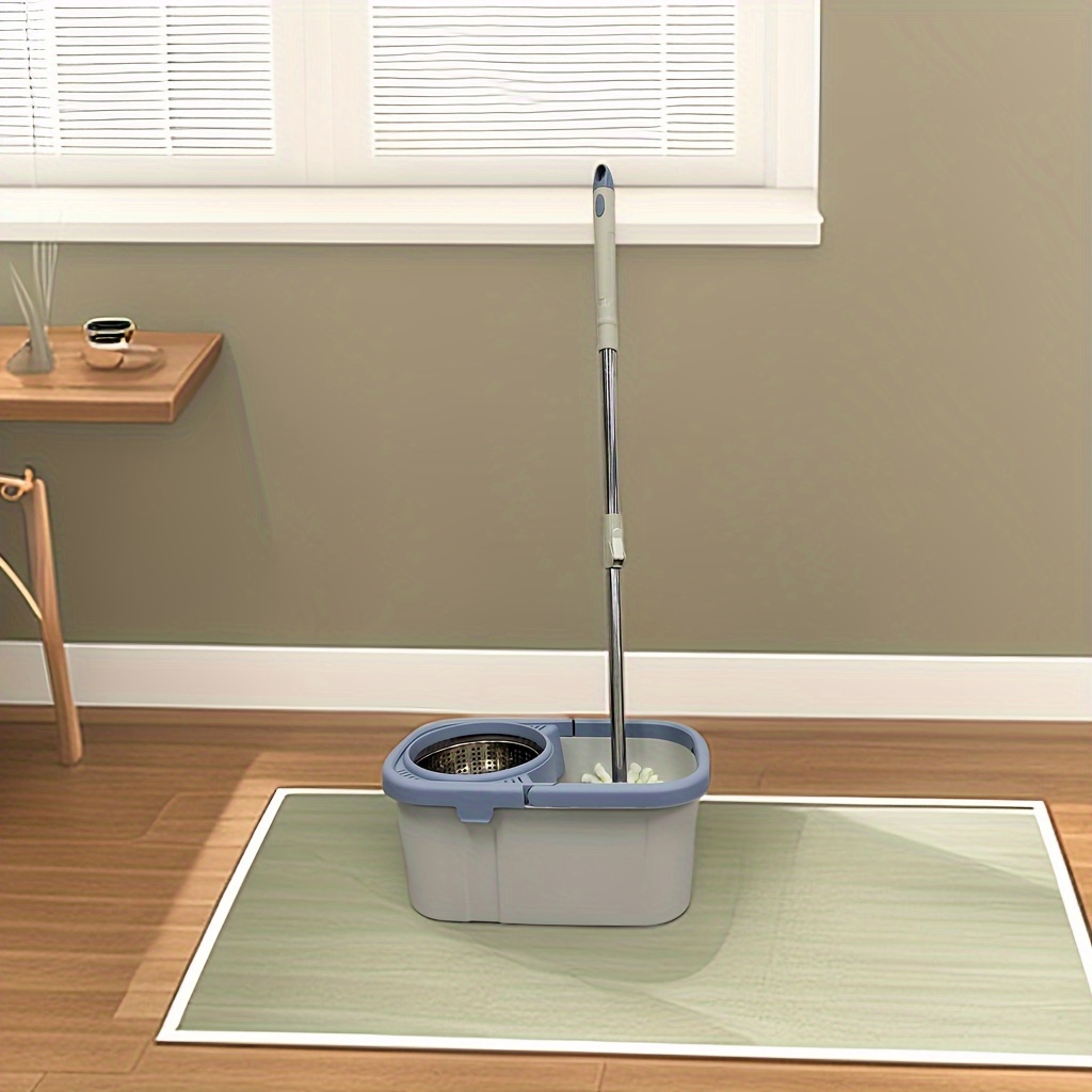 Household Spin Mop And Bucket Set With 2 Mop Heads Household - Temu