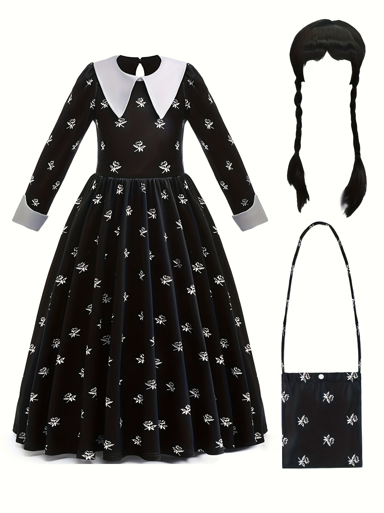 Girl's Halloween Dress Costume Accessories Cartoon Pattern - Temu