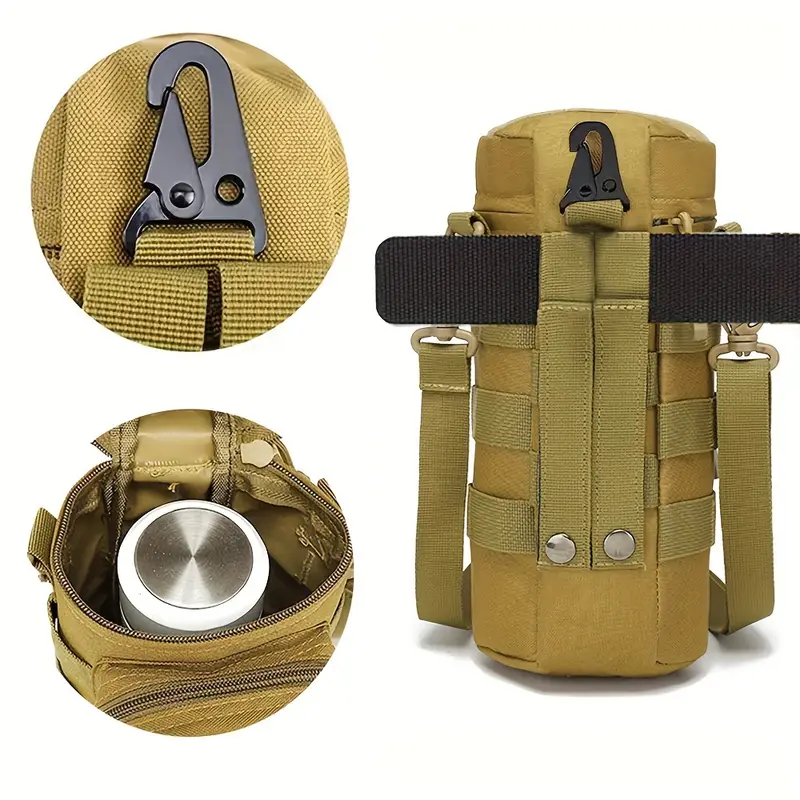 Tactical Military Adjustable Bottle Bag Cup Holder Sport Travel Molle  Kettle Bag