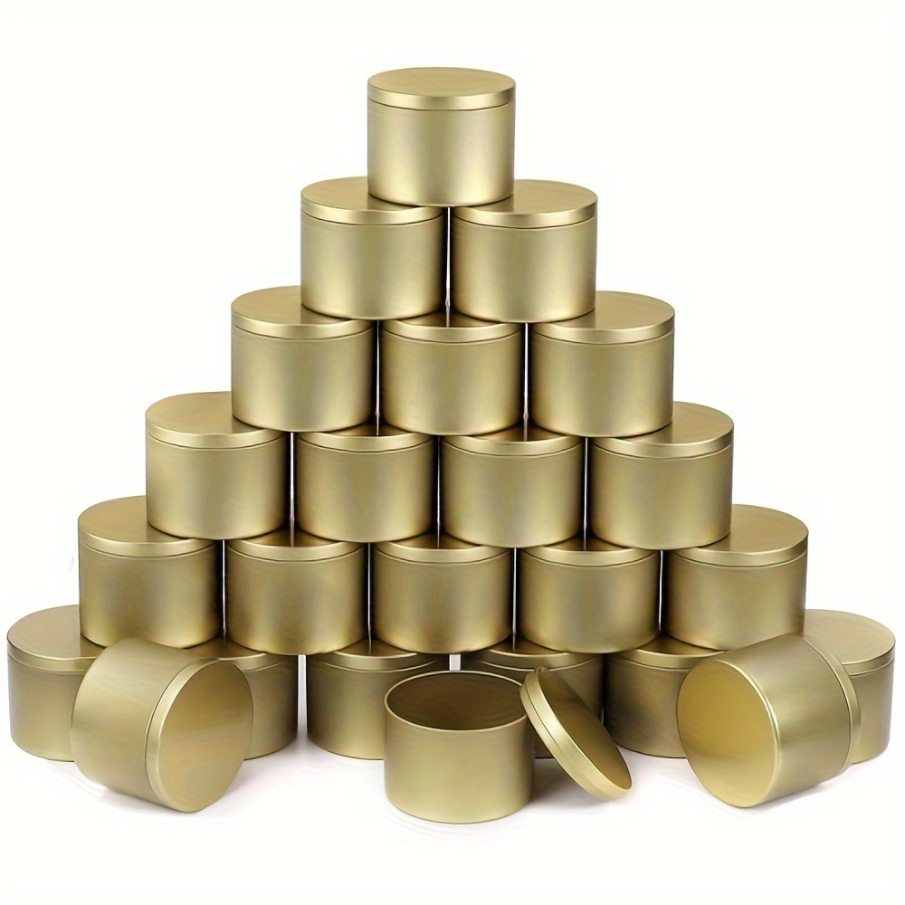 24Pcs candle making cup tealight candle tin DIY candle cups Metal Candle  Cups