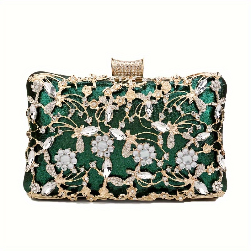 Evening Bag Vintage Banquet Bag Floral Clutch