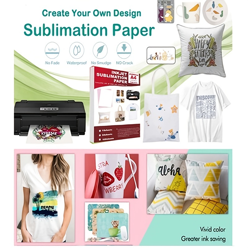 Sublimation Paper Heat Transfer Paper A4 for Any Epson HP Canon