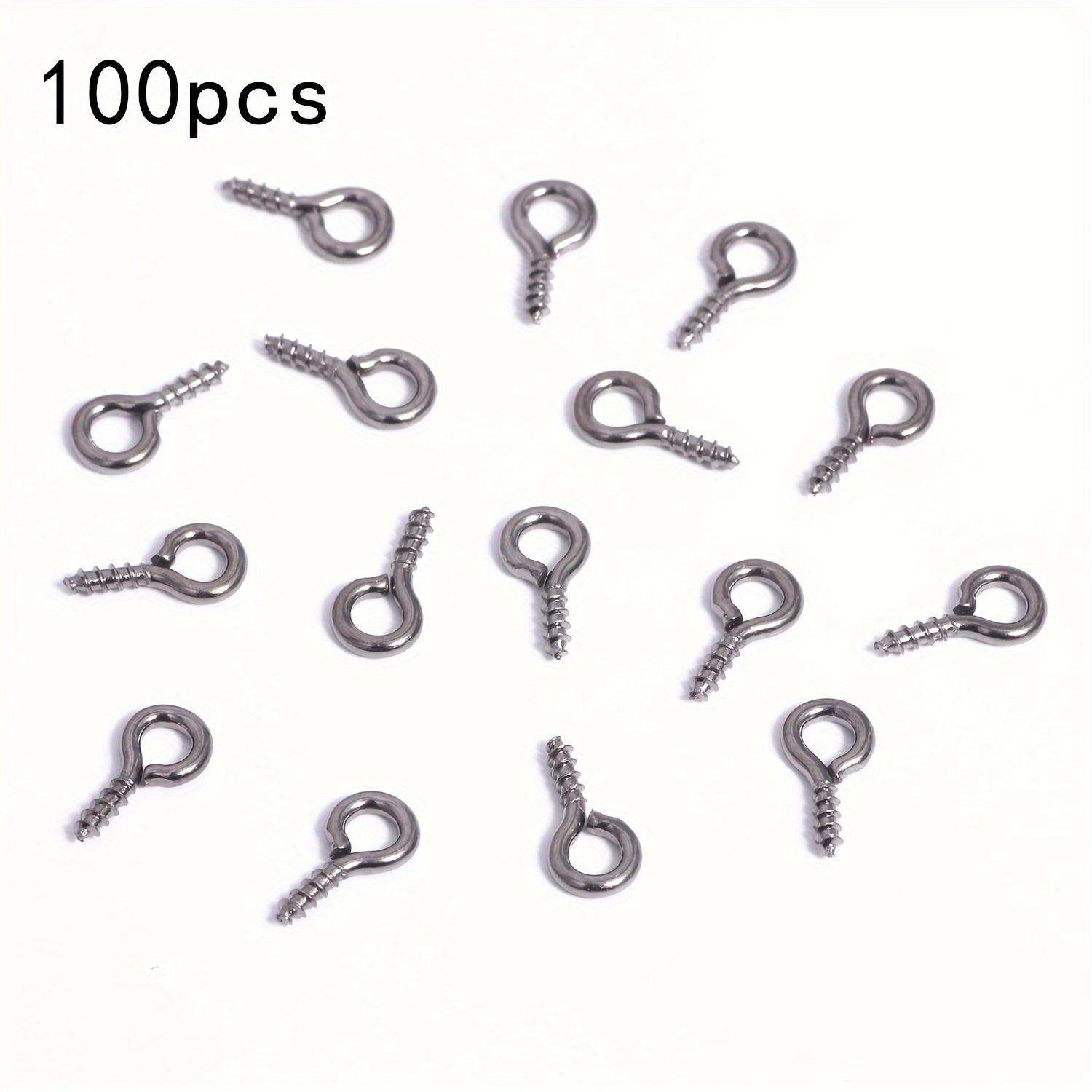 Small Tiny Mini Eye Pins Hooks Eyelets Screw Threaded Clasps - Temu