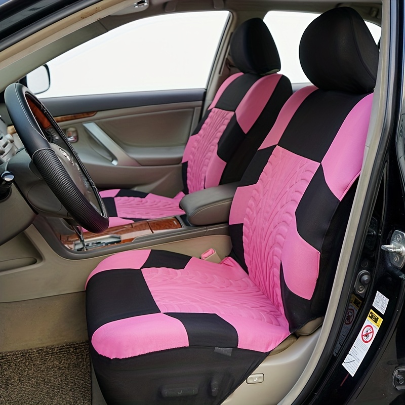 9pcs set gray car seat cover heat pressed thick foam seat cushion