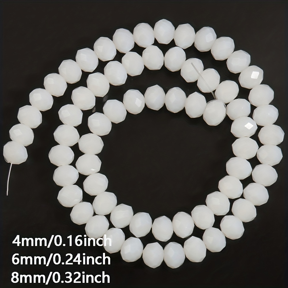 White Jade Beads /string Bead Solid Glass Bead Loose Bead - Temu