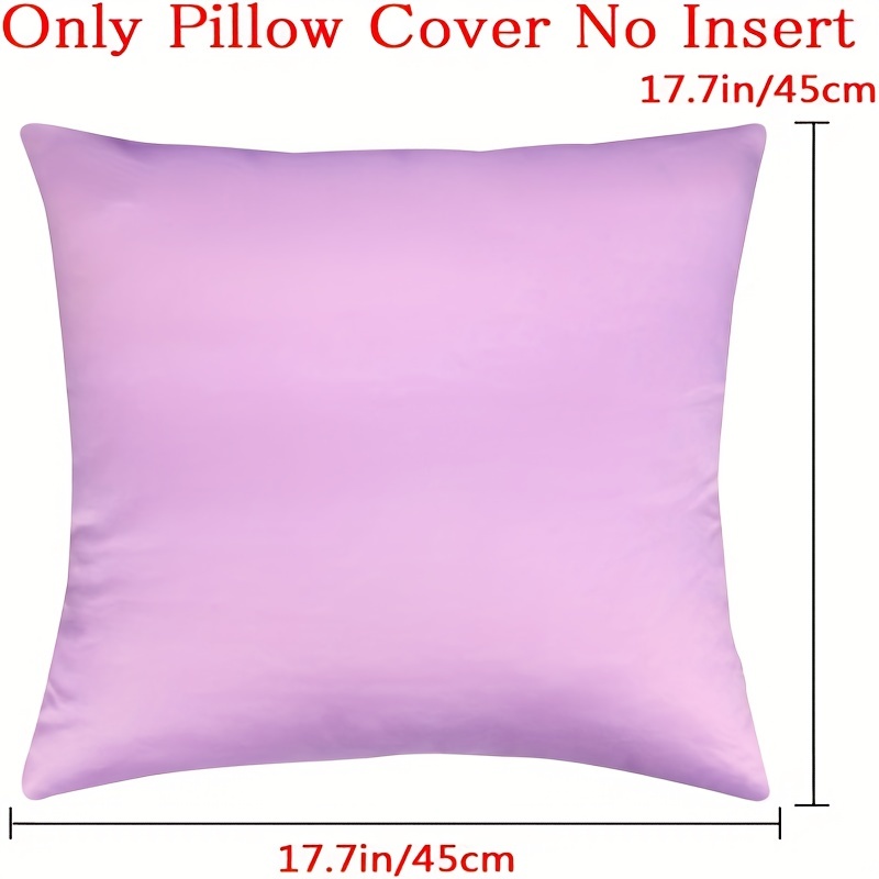 18x18 Pillow Cover, Satin Decorative Throw Pillow Covers For  Couch,sofa,bedroom, Euro Square Pillowcases With Zipper Home Decor, Room  Decor, Bedroom Decor, Living Room Decor (cushion Is Not Included) - Temu