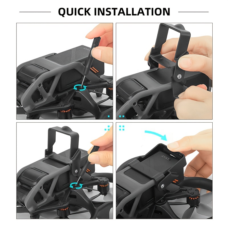 Anti-Drop Locking Mount Battery Holder For Drone Accessories Protection