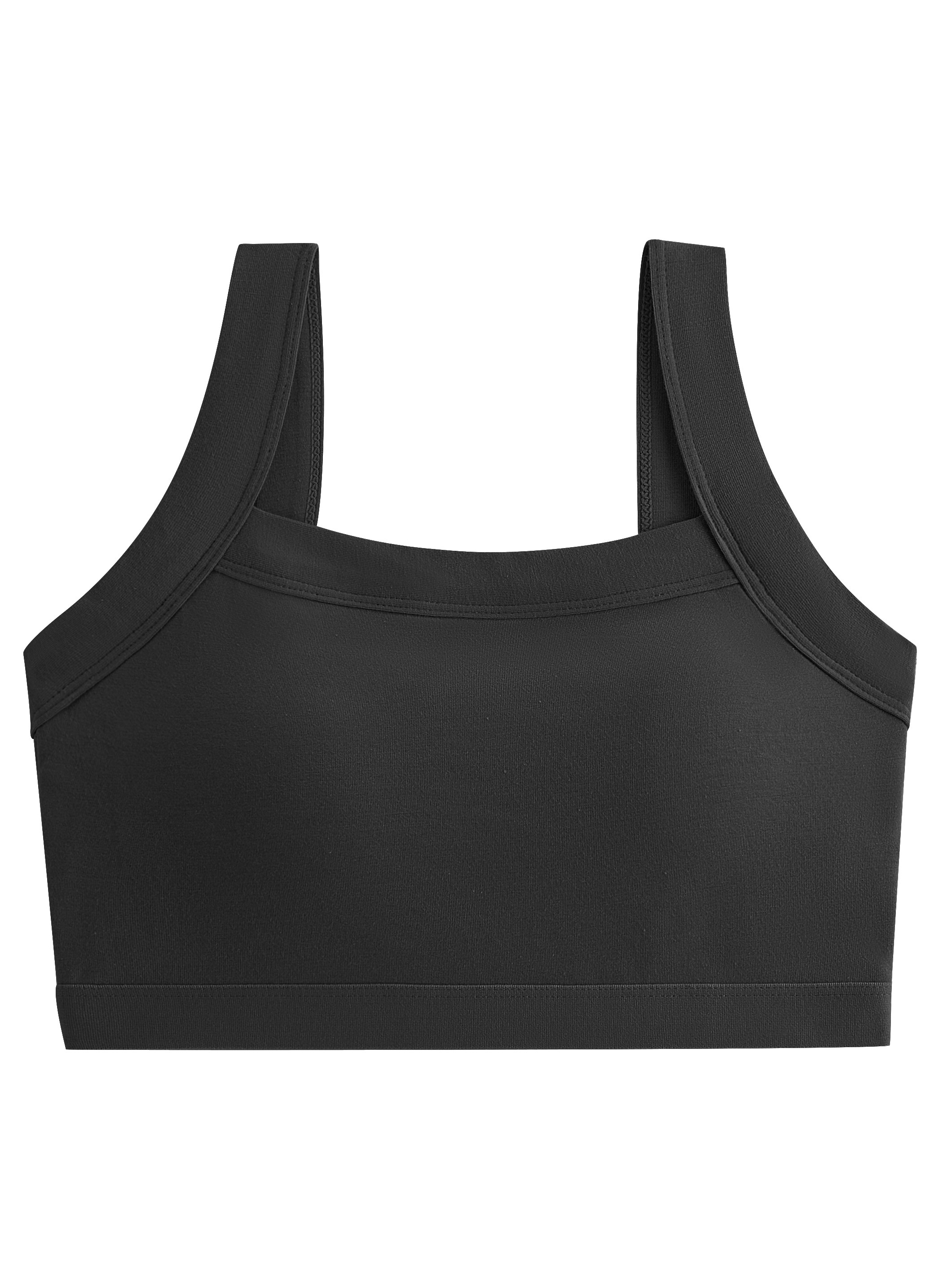 Solid Color Cami Sports Bra Wirefree Beauty Back Integrated - Temu