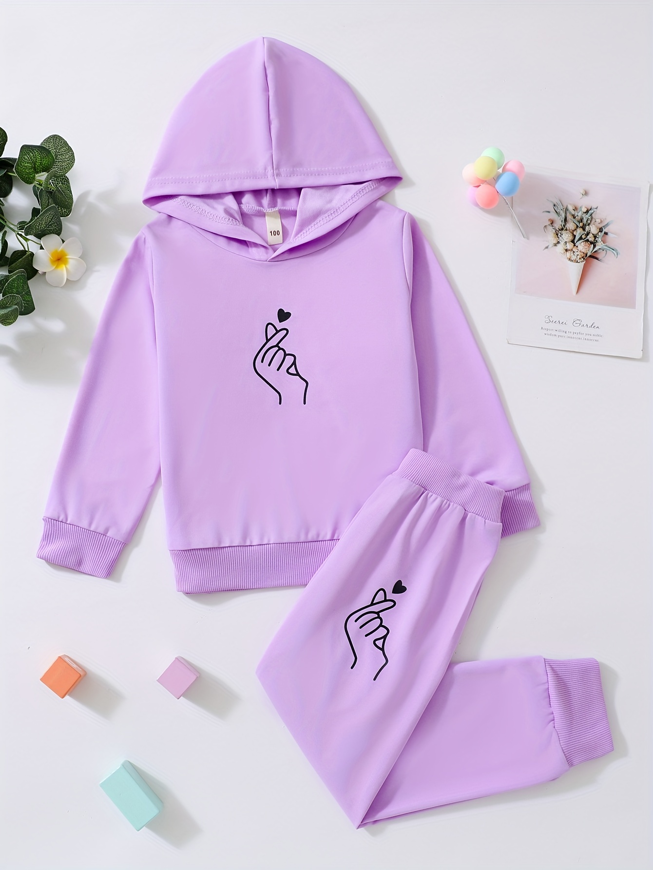 Trendy Sports Outfits 2pcs, BROOKLYN Print Hoodies & Jogger Pants Set Kids  Clothes For Girls Spring Fall Sports