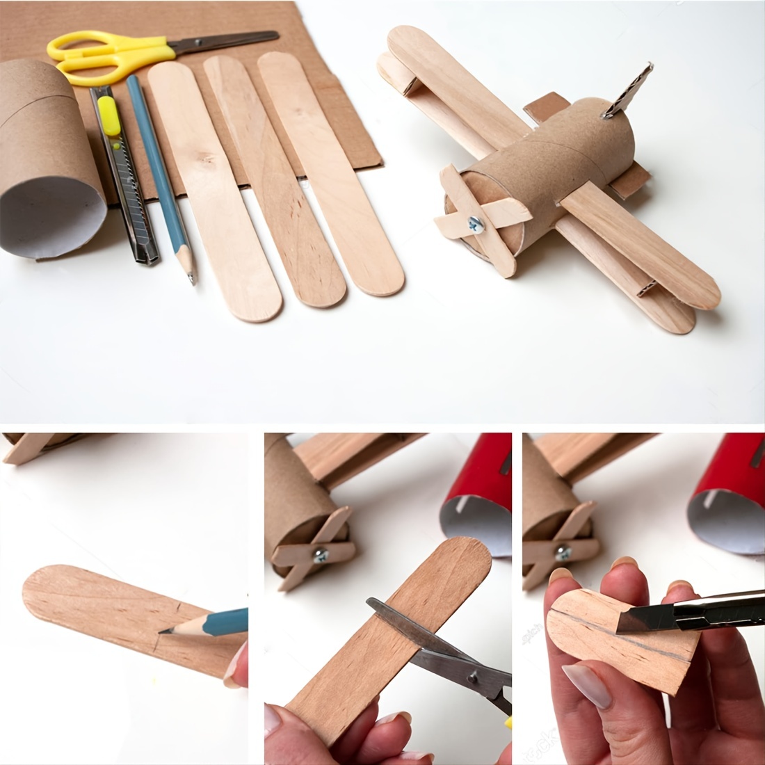 Wooden Craft Sticks Wooden Popsicle Craft Sticks Treat - Temu