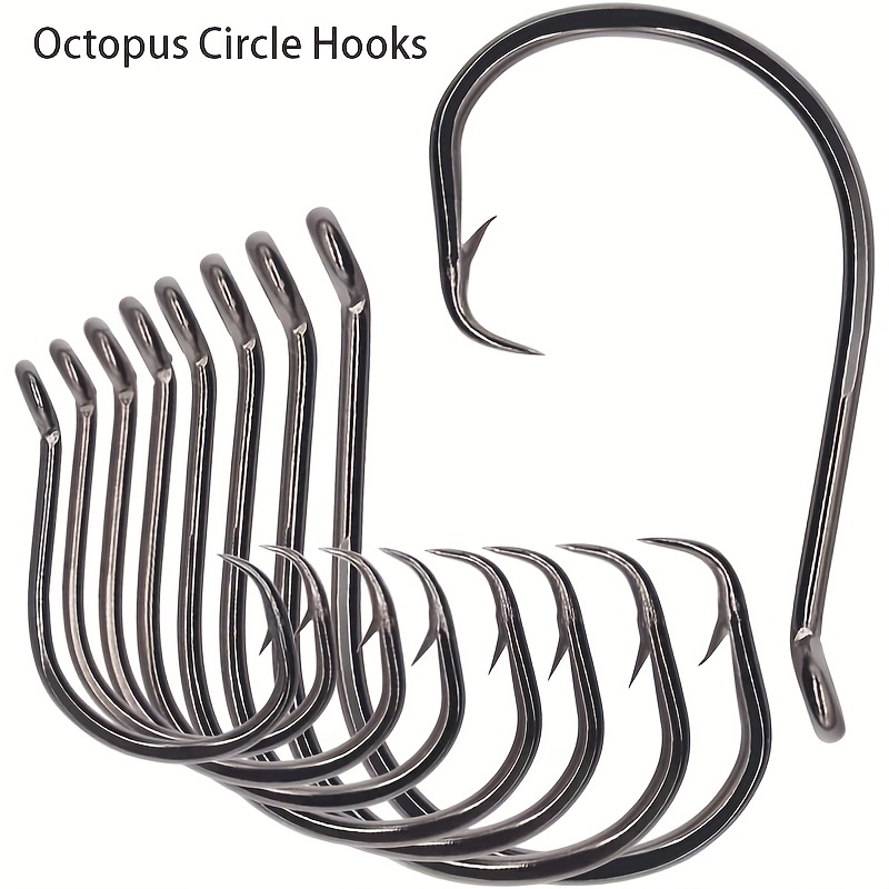 100/170pcs 1# –10/0 Circle Hooks, Fishing Accessories For Freshwater  Saltwater Fishing