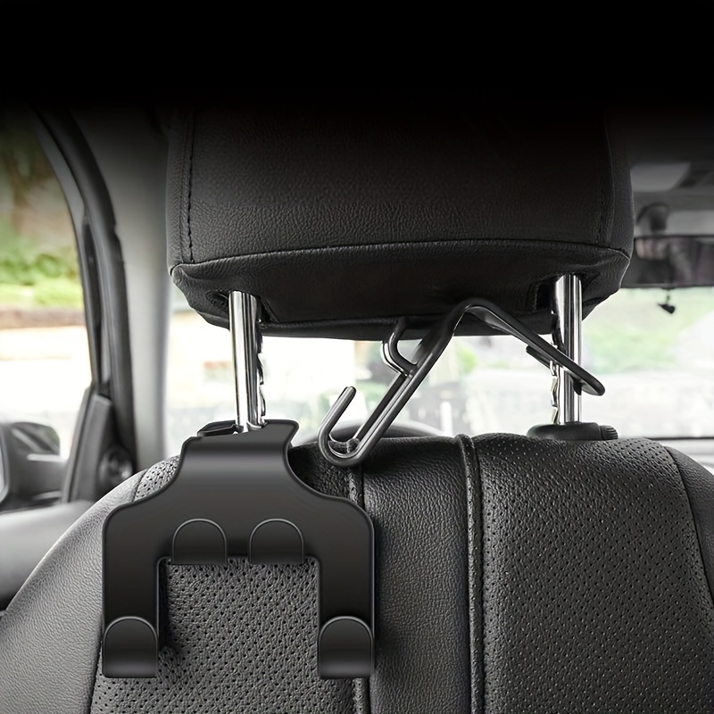 2x Car Seat Headrest Dual Hooks for Car Back Seat Organizer Hanger
