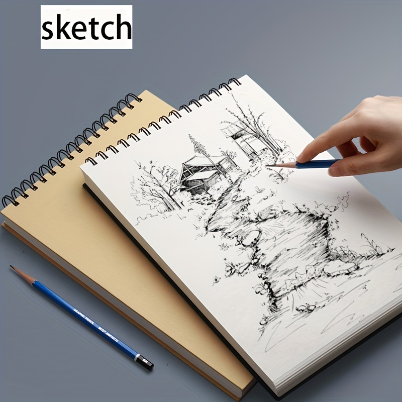A4/a5/16k Sketch Book Thickened Blank Sketch Book /60 Pages - Temu