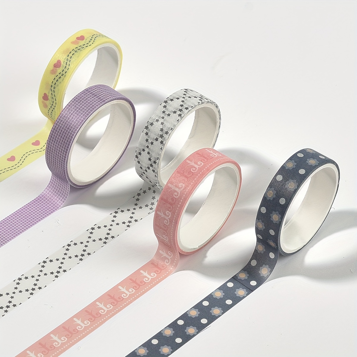 5 Rolls Washi Tape, Thin Section Split Line Photo Album Notepad Border Hand  Account Decoration Sticker Tape