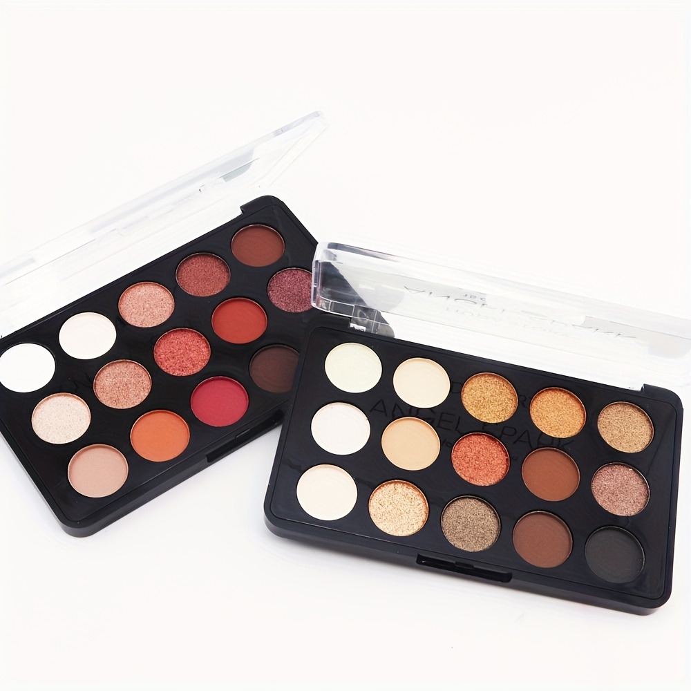 15-Color Eyeshadow Palette Matte Shimmer Finish Enhance Eye Makeup