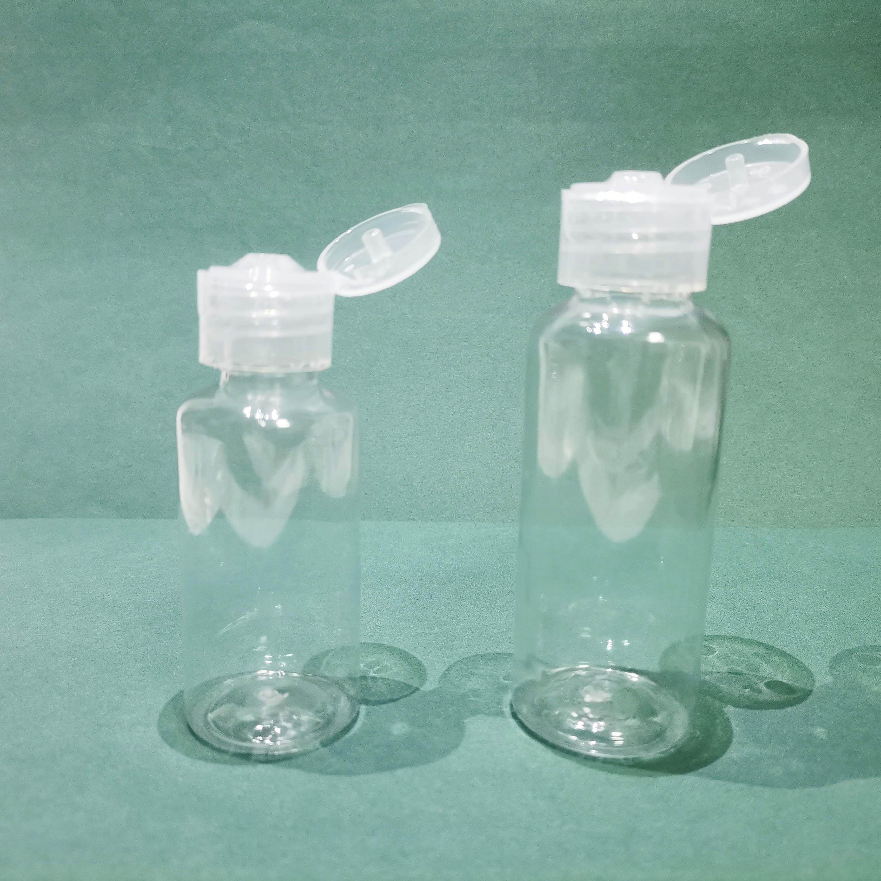 10 Unidades Botellas Plástico Transparente Tapa Presión - Temu