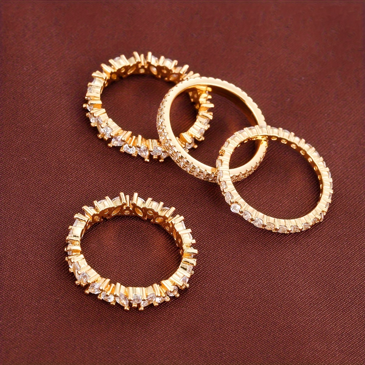 Women's Synthetic Zirconia Ring Set