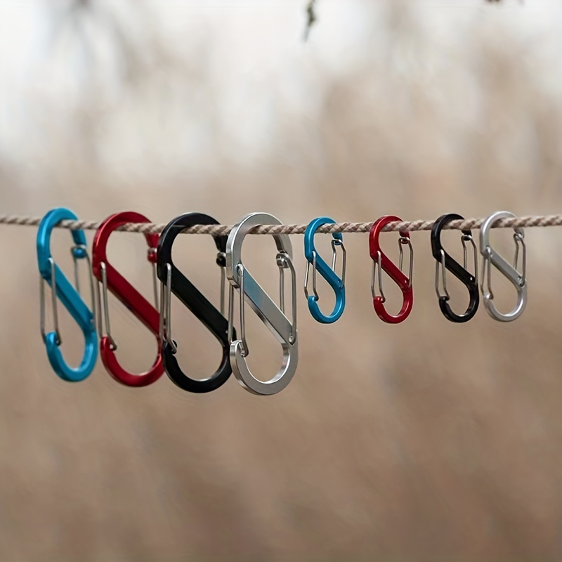 Durable Aluminum S-Shaped Carabiner for Outdoor Use