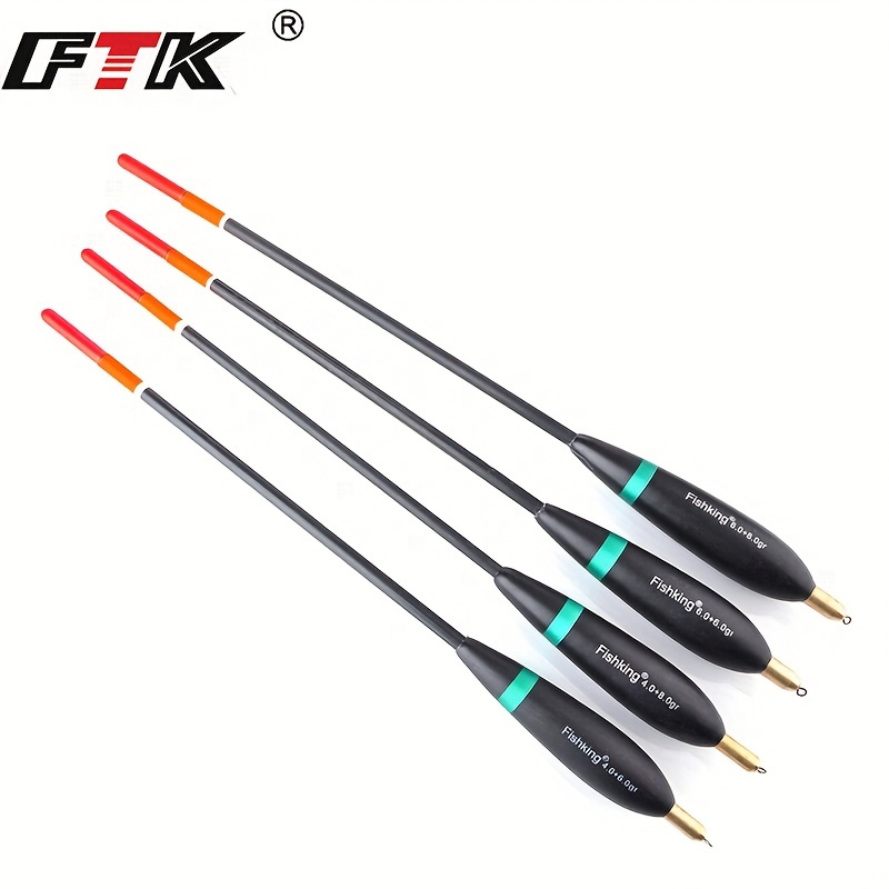 

4pcs Balsam Fir Long Distance Fishing Float Bobber For Carp Fishing - Improved Casting Distance And Accurate Bite Detection