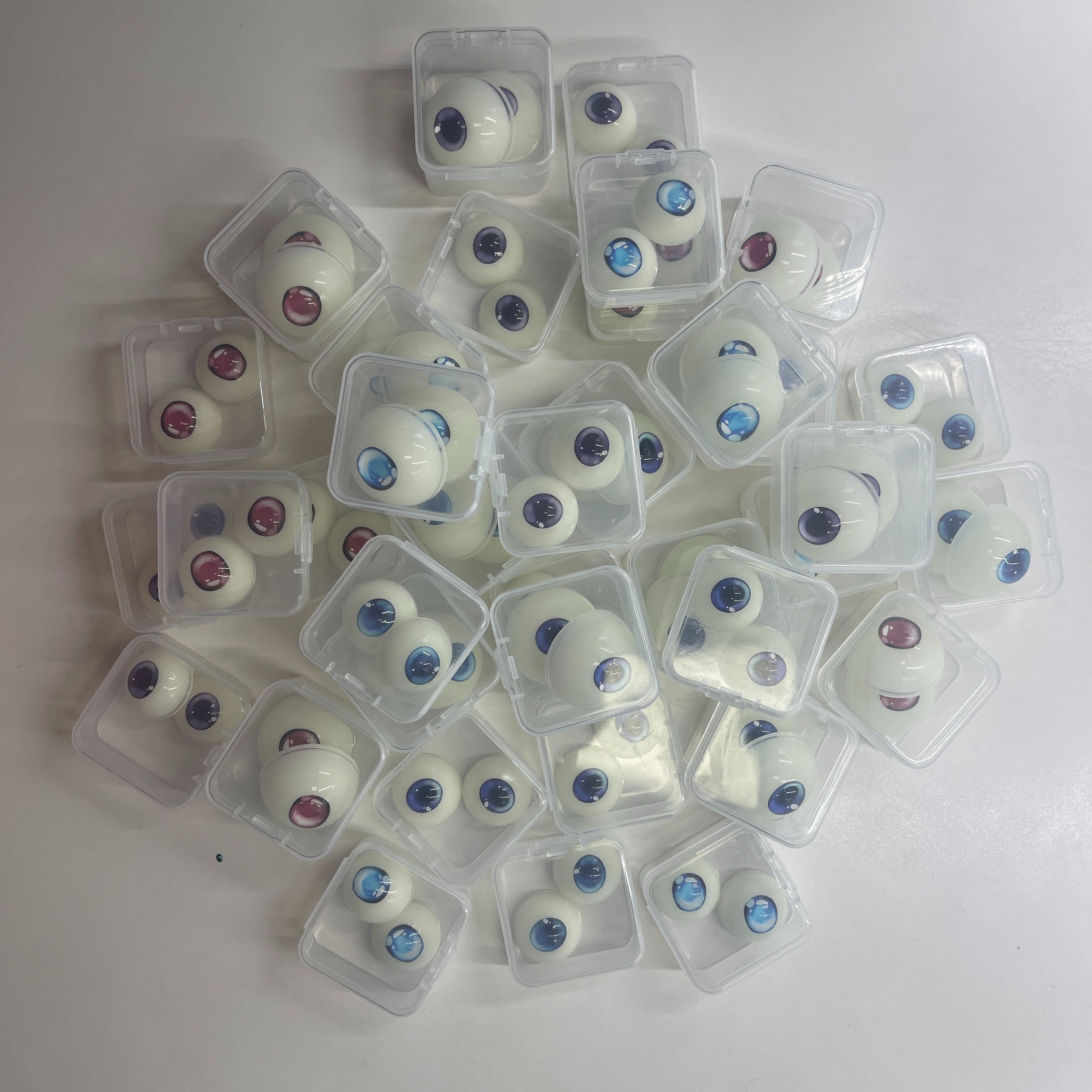 Half Round Eyeballs - Realistic Acrylic Fake Eyes For Halloween Props,  Dolls Crafts, Cosplay, And Party Decoration Compatible With The Tpe And  Silicone Doll's Eyes - Temu Malaysia