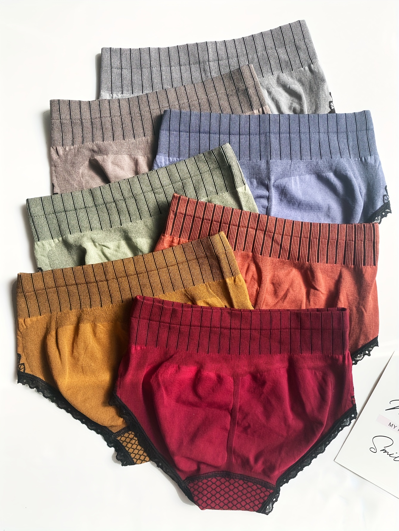 Peystean Womens Soft Underwear, Simple Zigzag Pattern Breathable High Waist  Brief Stretchy Bikini Panties XS-XXL Multi at  Women's Clothing store