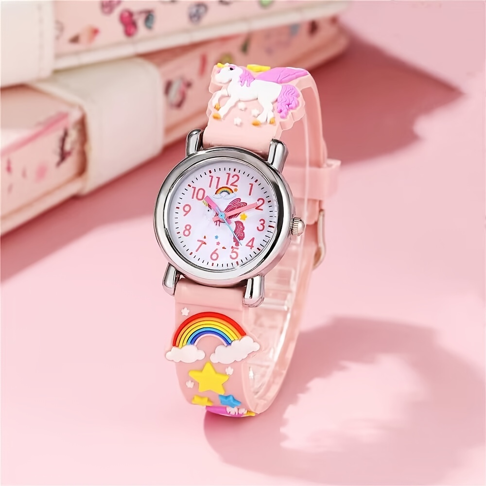 Relojes de pulsera de cuarzo con diseño de gato lindo reloj de pulsera de  cuarzo analógico para niñas estudiantes