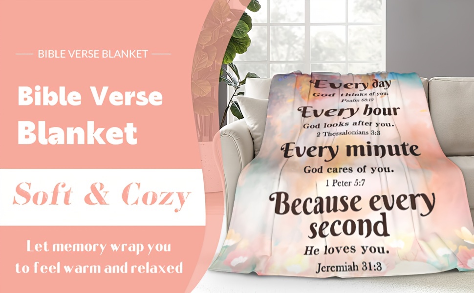 Bible Verse Blanket Inspirational Prayer Blankets Throws - Temu