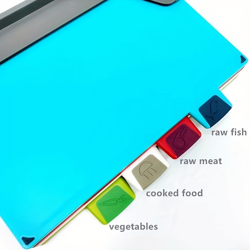 Chopping Board Plastic Cutting Boards 4 color Classification - Temu