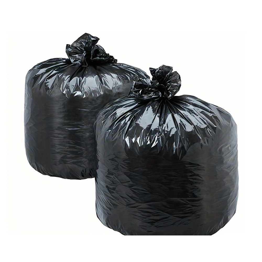 60pcs Heavy Duty Trash Bags 33 Gallon Large Garbage Rubbish Bags Black Home,  in 2023