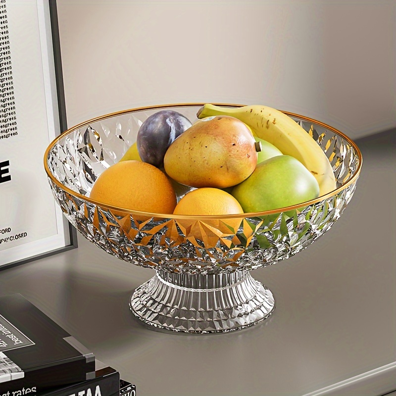 Fruit Plate Washable Large Fruit Bowl Base Pedestal Fruit Temu