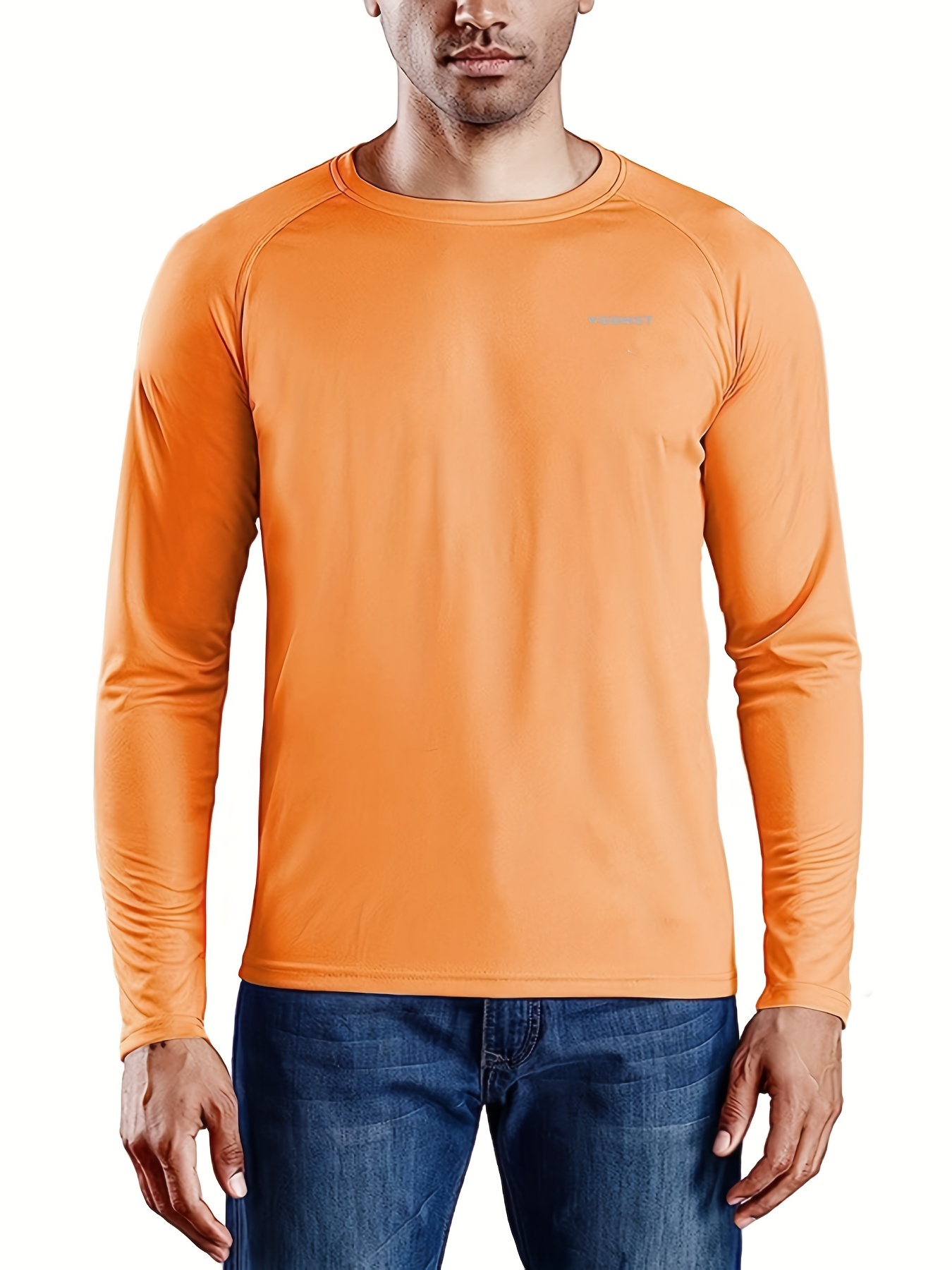 Men's Long Sleeve Swim Shirts Rash Guard Shirts UPF 50+ Sun Protection  Quick Dry T-Shirt Athletic Workout Running Tops Shirts