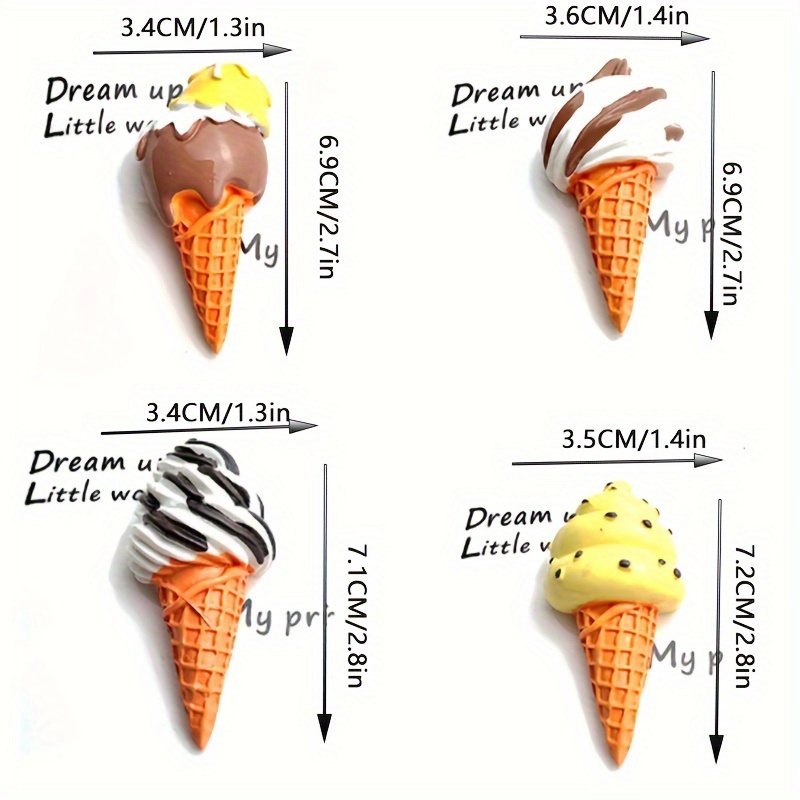 Simulation Black Original Cone Gelato Ice Cream Cone Accessories